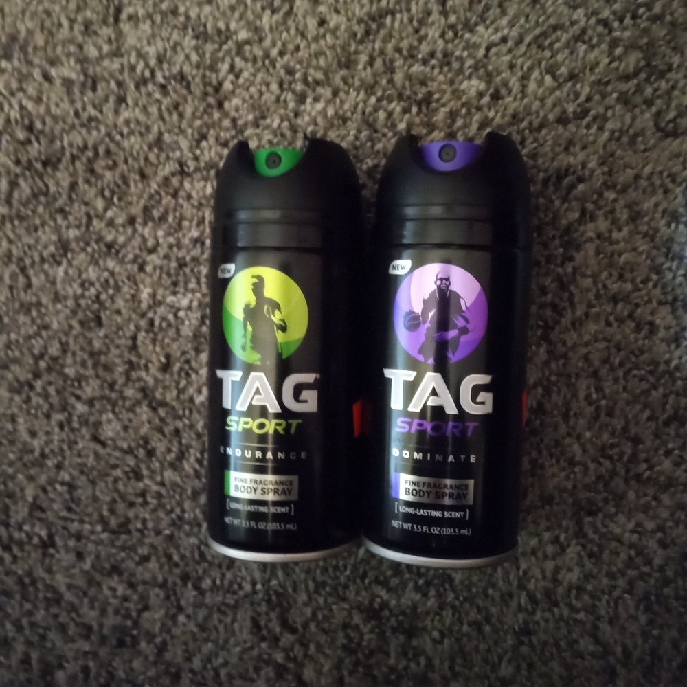 2 Tag Sport Body Spray Dominate & Endurance 3.5oz